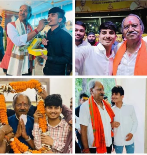 युवा मोर्चा मंडल उपाध्यक्ष ने मंत्री बृजमोहन अग्रवाल से मुलाकात कर जन्मदिन पर दी बधाई 