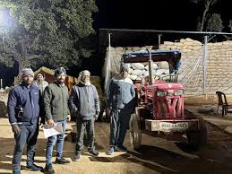 संयुक्त टीम ने अवैध धान परिवहन करने वाले पर की जब्ती की कार्रवाई