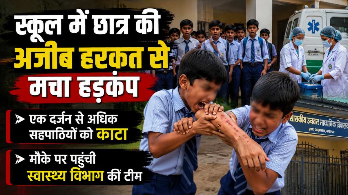 स्कूल में मची अफरा-तफरी! छात्र ने अचानक सहपाठियों को काटा, एक दर्जन से ज्यादा घायल

