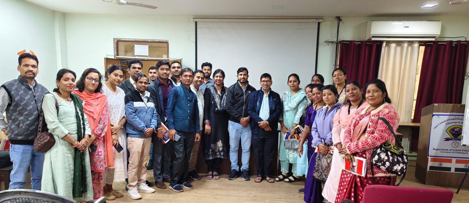 पीएम श्री विद्यालय के शिक्षकों के लिए क्षमता विकास प्रशिक्षण कार्यक्रम का आयोजन SCERTद्वारा रायपुर में