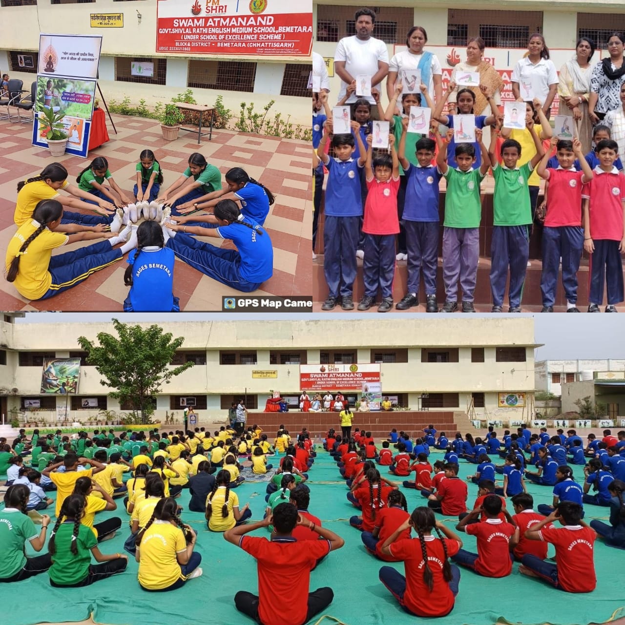 पीएम श्री शिवलालराठी विद्यालय में अंतर्राष्ट्रीय योग दिवस पर योग और कला का अद्भुत संगम
