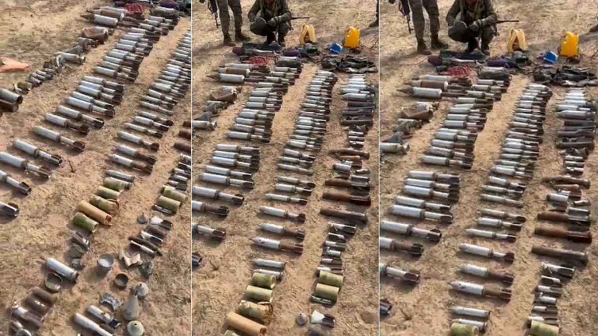 धर्मावरम कैम्प पर हुए नक्सली हमले के बाद बरामद किए गए बीजीएल के जिंदा सेल