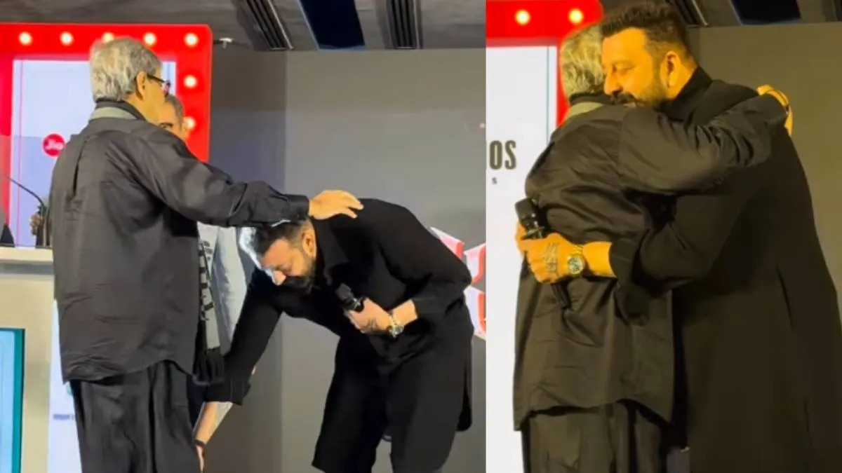 खलनायक रिटर्न्स के ऐलान के बीच संजय दत्त का भावुक अंदाज, पैर छूते नजर आए