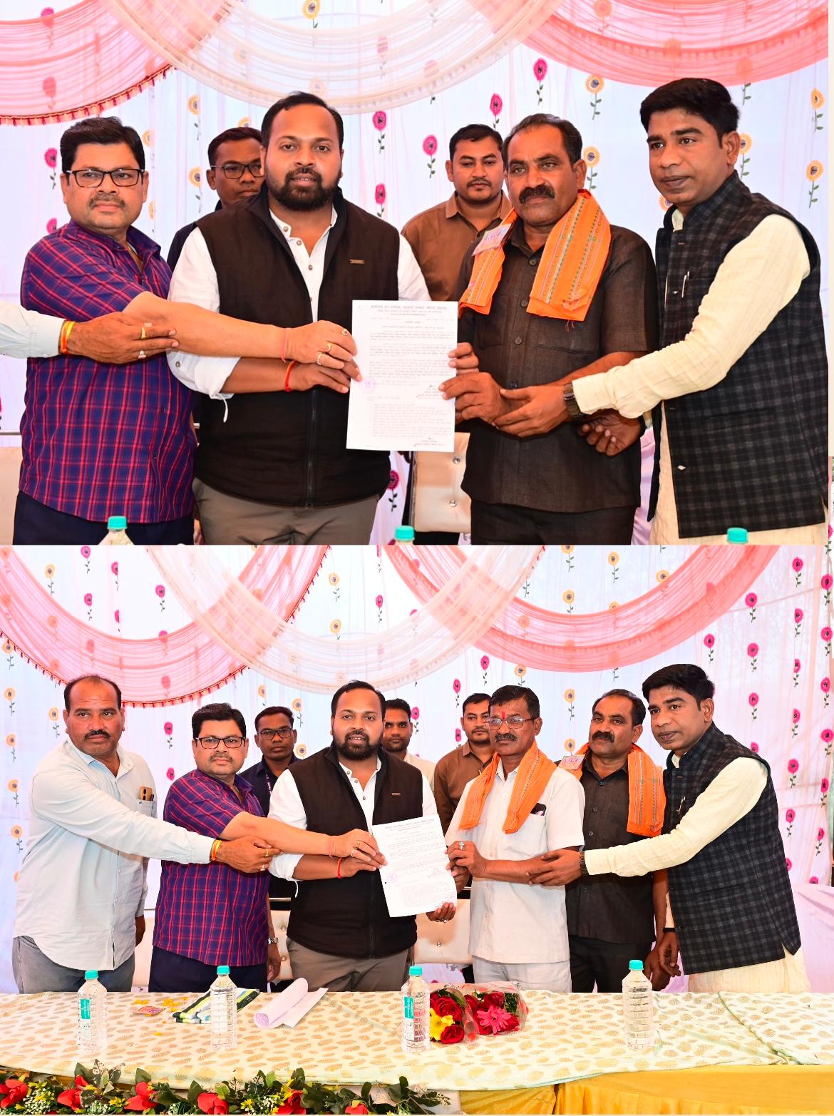 शपथ ग्रहण समारोह में शामिल हुए विधायक दीपेश साहू..