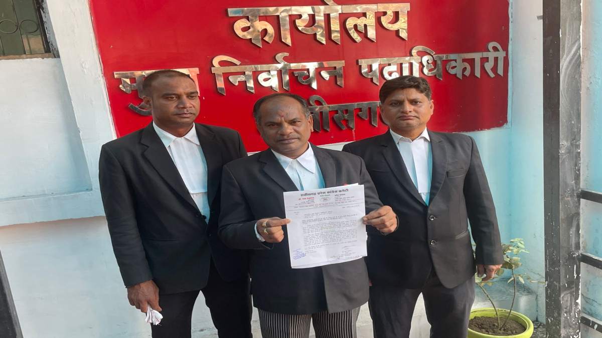 कांग्रेस ने की मुख्य निर्वाचन पदाधिकारी से शिकायत,गृह मंत्री विजय शर्मा पर आचार संहिता उल्लंघन का आरोप