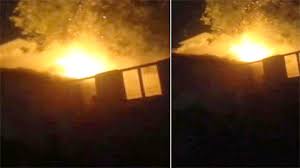 छत्तीसगढ़: मकान में लगी भीषण आग, घर के लोगों ने भागकर बचाई जान