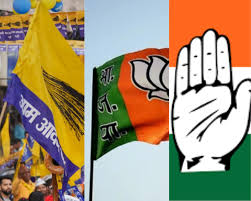 कांग्रेस ने AAP को 5 सीटों पर किया नुकसान,बीजेपी ने बहुमत का आंकड़ा किया पार