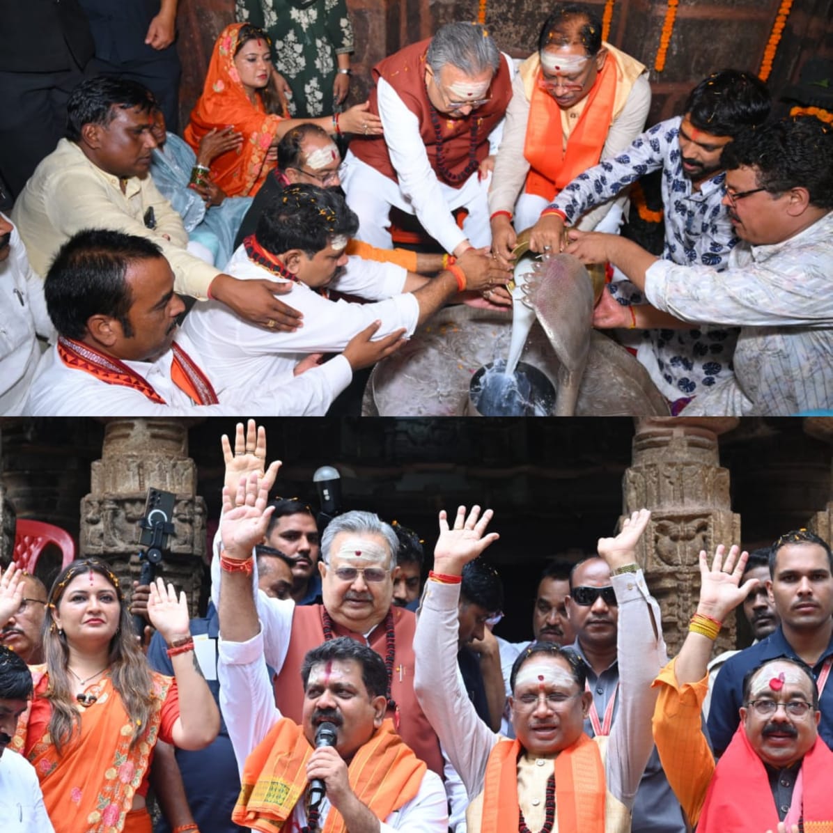 मुख्यमंत्री साय ने भोरमदेव में हजारों कावड़ियों और शिव भक्तों का हैलीकॉप्टर से पुष्प वर्षा कर किया भव्य स्वागत और अभिनंदन