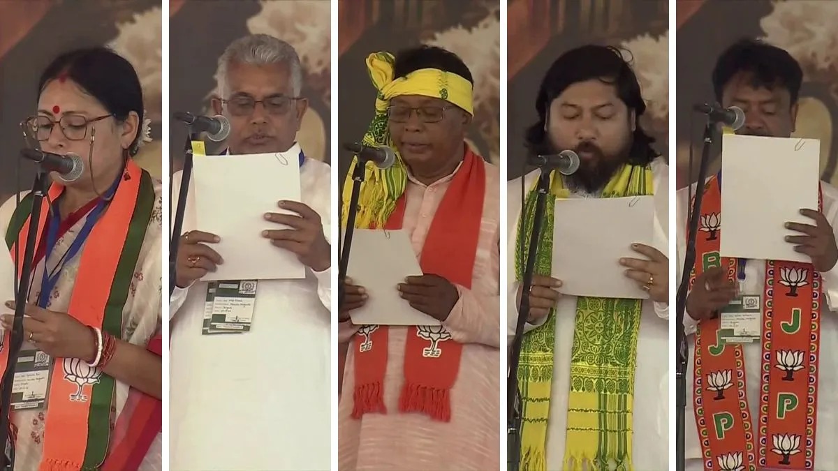 पश्चिम बंगाल: शुभेंदु अधिकारी के साथ शपथ लेने वाले 5 मंत्री कौन? जानिए नए मंत्रिमंडल के सभी बड़े चेहरे