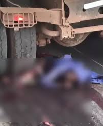 दर्दनाक हादसा : मुरुम लोड हाइवा ने बाइक सवार को कुचला, पिता-पुत्र समेत तीन की मौत