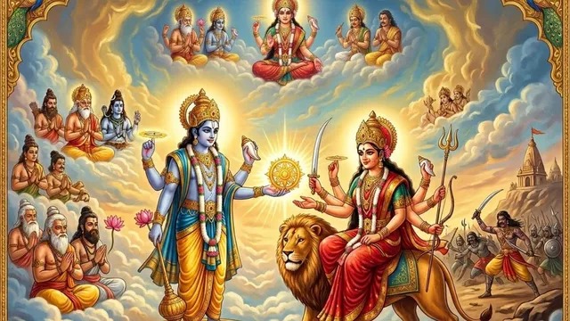 क्या है मां दुर्गा के सुदर्शन चक्र की कहानी? जानें महिषासुर वध का रहस्य