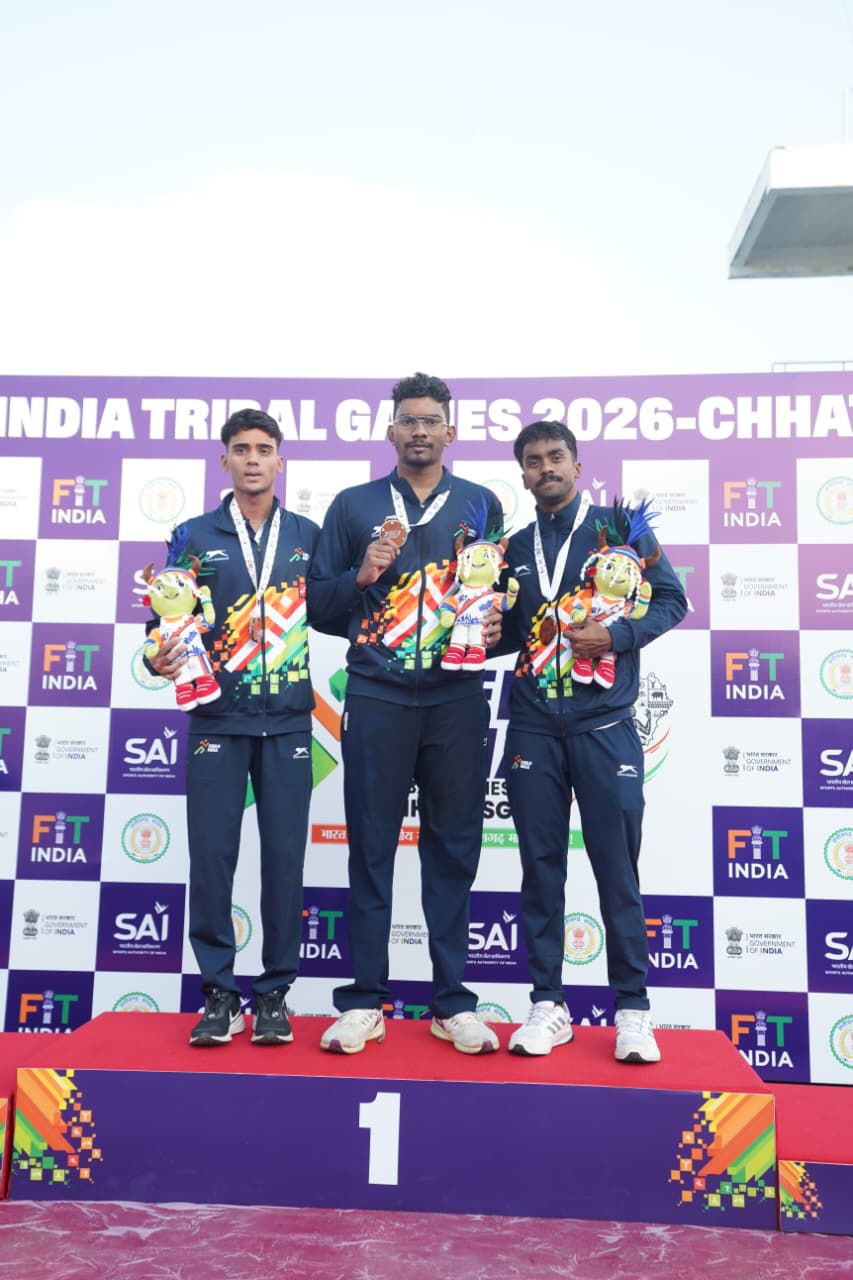 खेलो इंडिया ट्राइबल गेम्स (तीसरा दिन)रू कर्नाटक का दबदबा कायम,मणिकांता एल बने स्टार