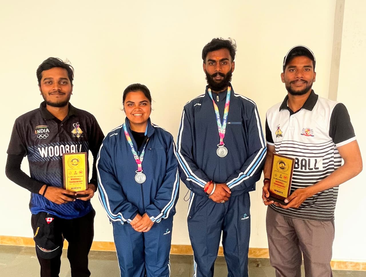 सरगुजा जिला वुडबॉल संघ के खिलाड़ियों का राष्ट्रीय मंच पर जलवा, जीते सिल्वर मेडल