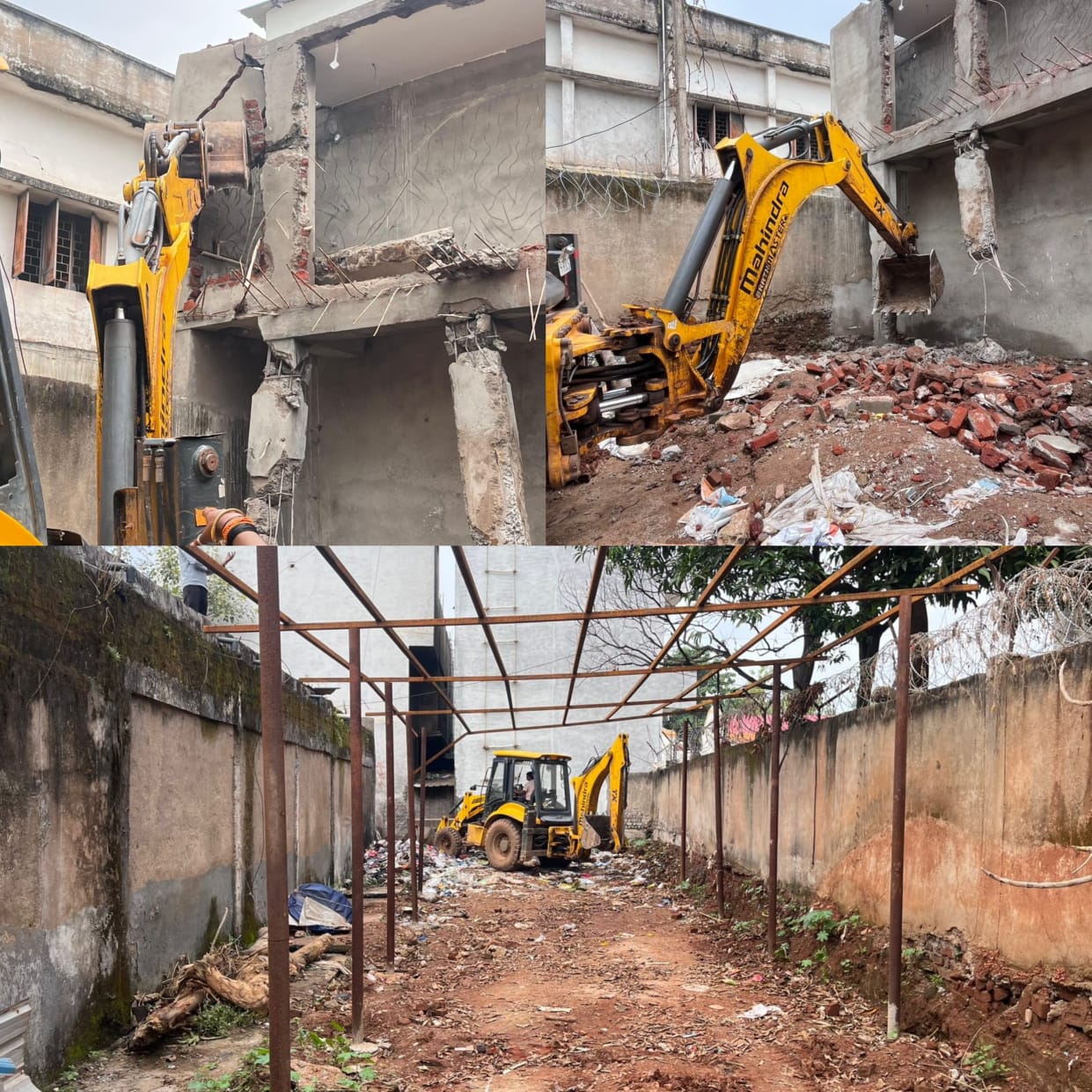 अवैध अतिकमणकारियों के खिलाफ नगर पालिका की सख्त कार्रवाई,शासकीय जमीन से अवैध कब्जा हटाया गया