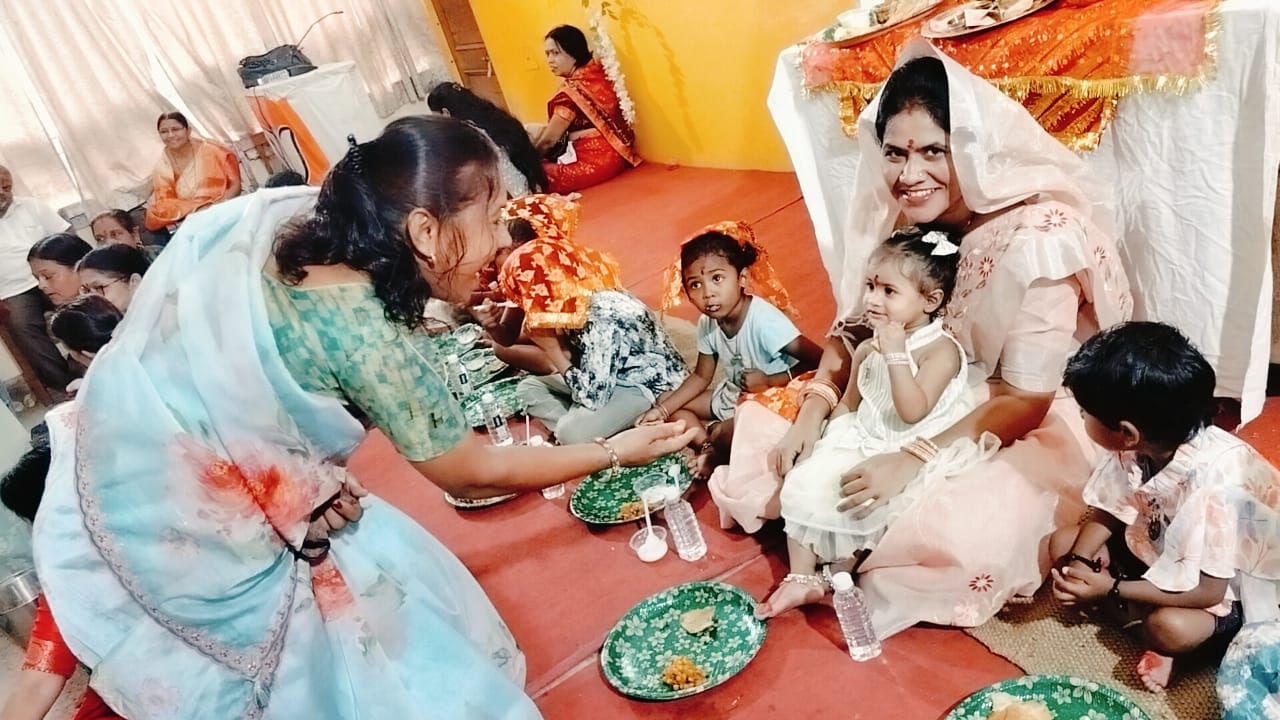 भाजपा कार्यालय में हुआ कन्या पूजन :विधायक गजेंद्र यादव सहित जिला भाजपा पदाधिकारी और बेटी बचाओ प्रकल्प के पदाधिकारी रहे उपस्थित