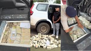  वाहन चेकिंग के दौरान पुलिस को 18 लाख की गाड़ी से मिले 4 करोड़ चार लाख रुपये