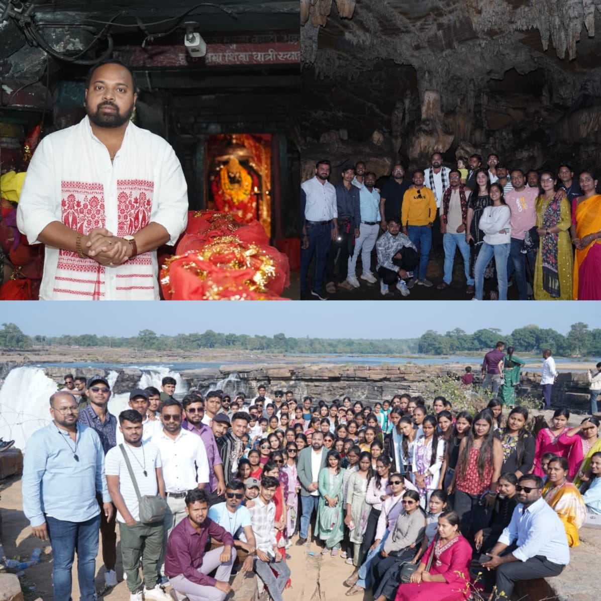 निःशुल्क कोचिंग सेंटर श्री राम एकेडमी के छात्रों ने विधायक दीपेश साहू के साथ किया बस्तर शैक्षणिक भ्रमण