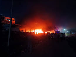 CG में भीषण आग की घटना, SLRM केंद्र में नुकसान; राहत कार्य में देरी पर सवाल