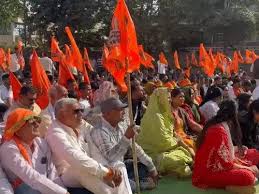 रायपुर में करणी सेना का बड़ा प्रदर्शन,सैकड़ों कार्यकर्ता पुलिस हिरासत में