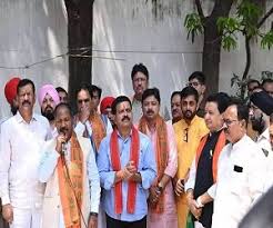 भारतीय जनता पार्टी के 46वें स्थापना दिवस के अवसर पर एकात्म परिसर में ध्वजारोहण