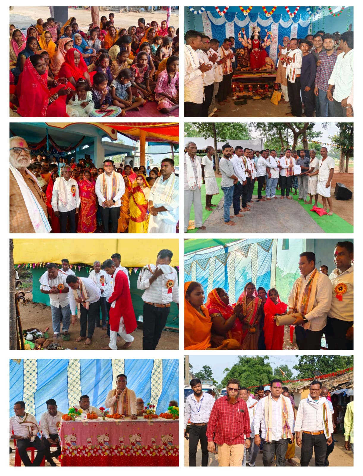बिन्द्रानवागढ़ विधायक के बेटे चित्रांश ध्रुव रसेला क्षेत्र पहुंच नवरात्र कार्यक्रम में हुए शामिल 