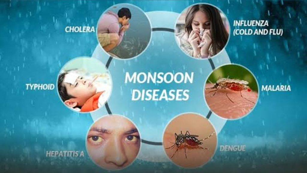 मानसून में बढ़ती है बीमारियों की दस्तक, इनसे करें अपना बचाव…