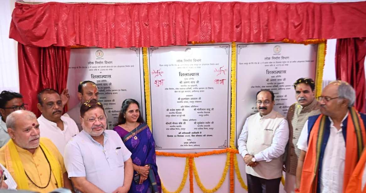  उप मुख्यमंत्री अरुण साव 117 करोड़ से अधिक की लागत के तीन वृहद पुलों का किया शिलान्यास