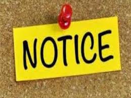 महिला एवं बाल विकास विभाग की अधिकारी को नोटिस