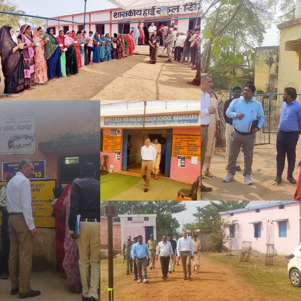 स्वतंत्र, निष्पक्ष और निर्विघ्न चुनाव संपन्न कराने के लिए जिला प्रशासन की सतर्कता, कलेक्टर रणबीर शर्मा ने किया मतदान केंद्रों का व्यापक निरीक्षण