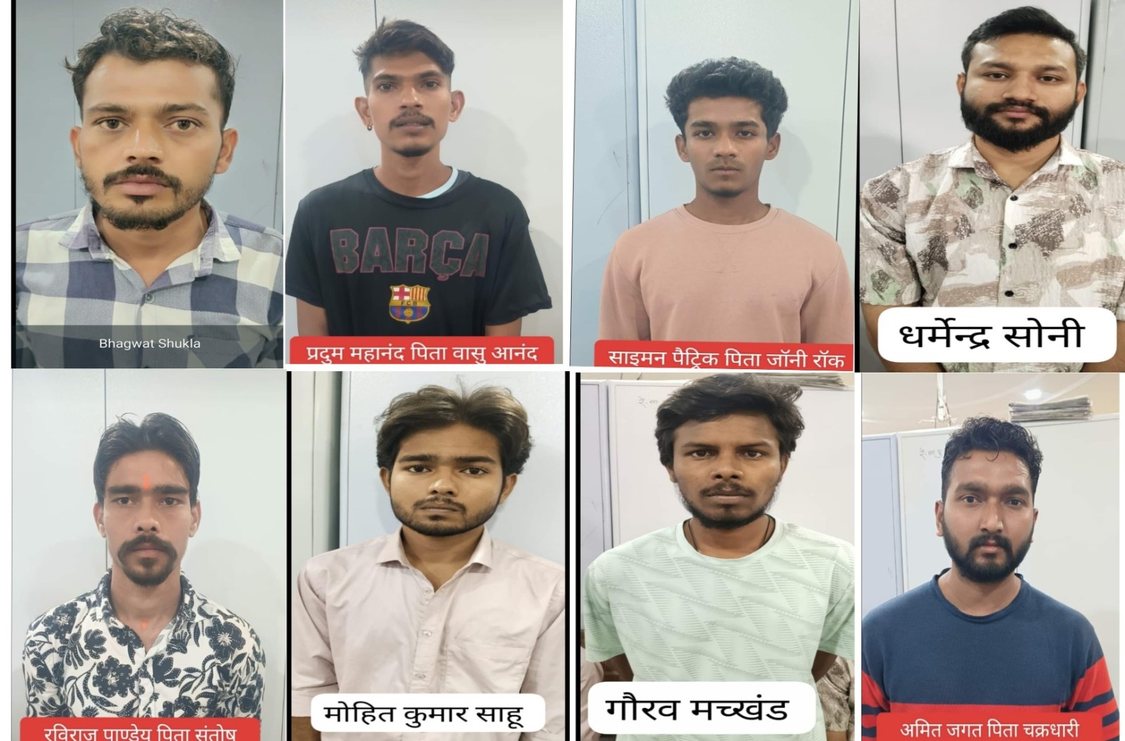 म्यूल बैंक खाता के संचालक 8 आरोपी ओडिसा, धमतरी, रायपुर से गिरफ्तार