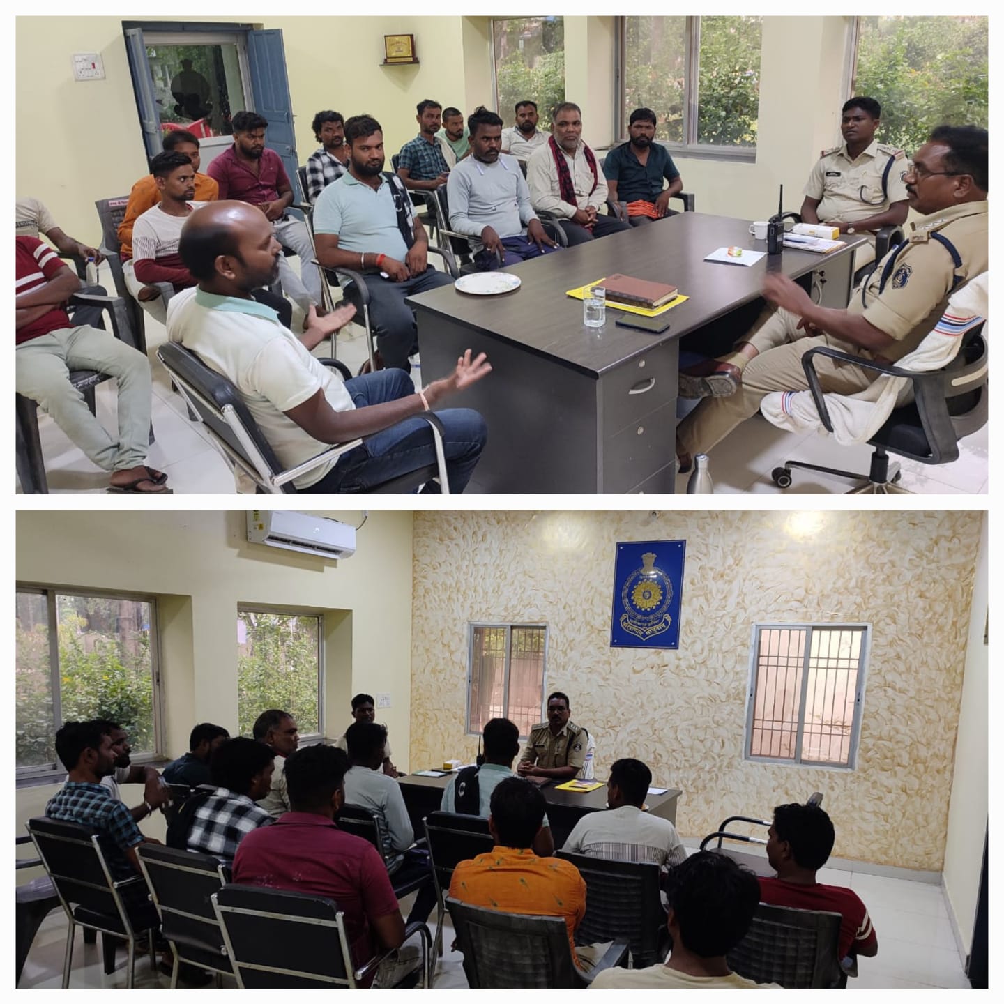 बलौदाबाजार-भाटापारा पुलिस द्वारा बस एवं ऑटो चालकों का लिया गया बैठक