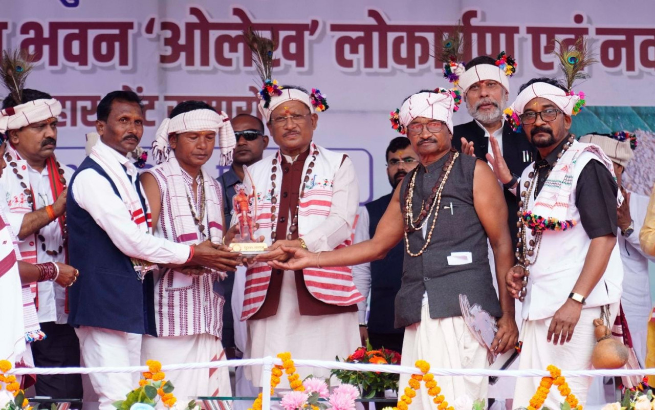 राज्य सरकार जनजातीय समाज के समग्र विकास के लिए कटिबद्ध :मुख्यमंत्री साय