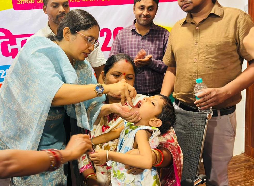कोरिया जिले में राष्ट्रीय सघन पल्स पोलियो अभियान का शुभारंभ,34,129 बच्चों को पोलियो की खुराक देने का लक्ष्य