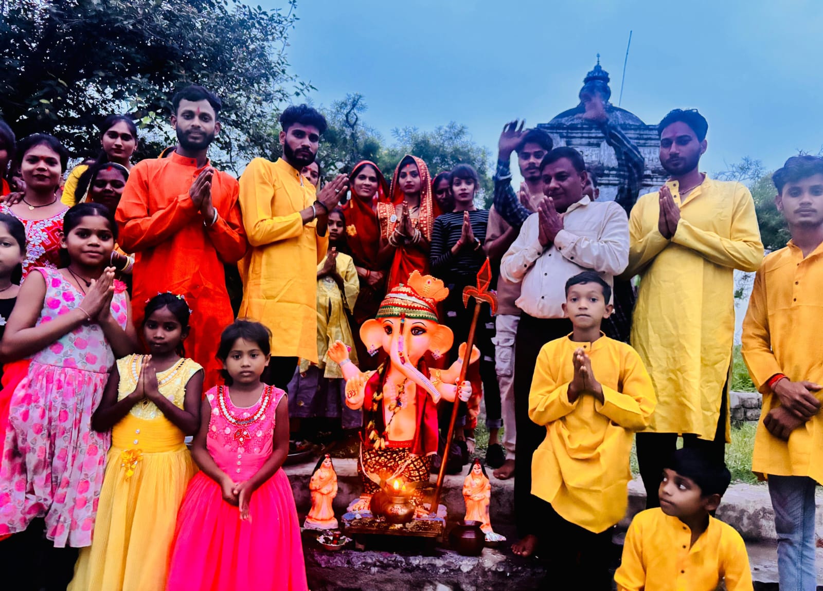 छिंदपुर मे धूमधाम से किया गया गणेश विसर्जन