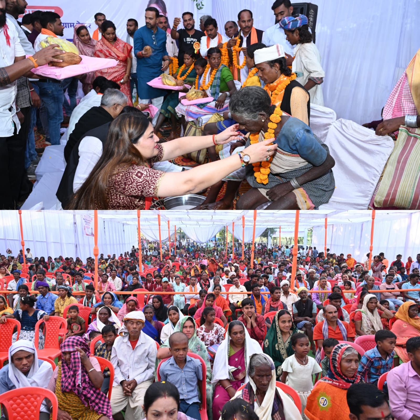 विधायक भावना बोहरा के प्रयासों से वनांचल में निवासरत आदिवासी परिवार के 115 लोगों को घर वापसी से मिली नई उम्मीद