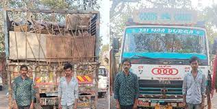  17 लाख के कबाड़ी सामान के साथ ट्रक ड्राइवर और हेल्पर गिरफ्तार