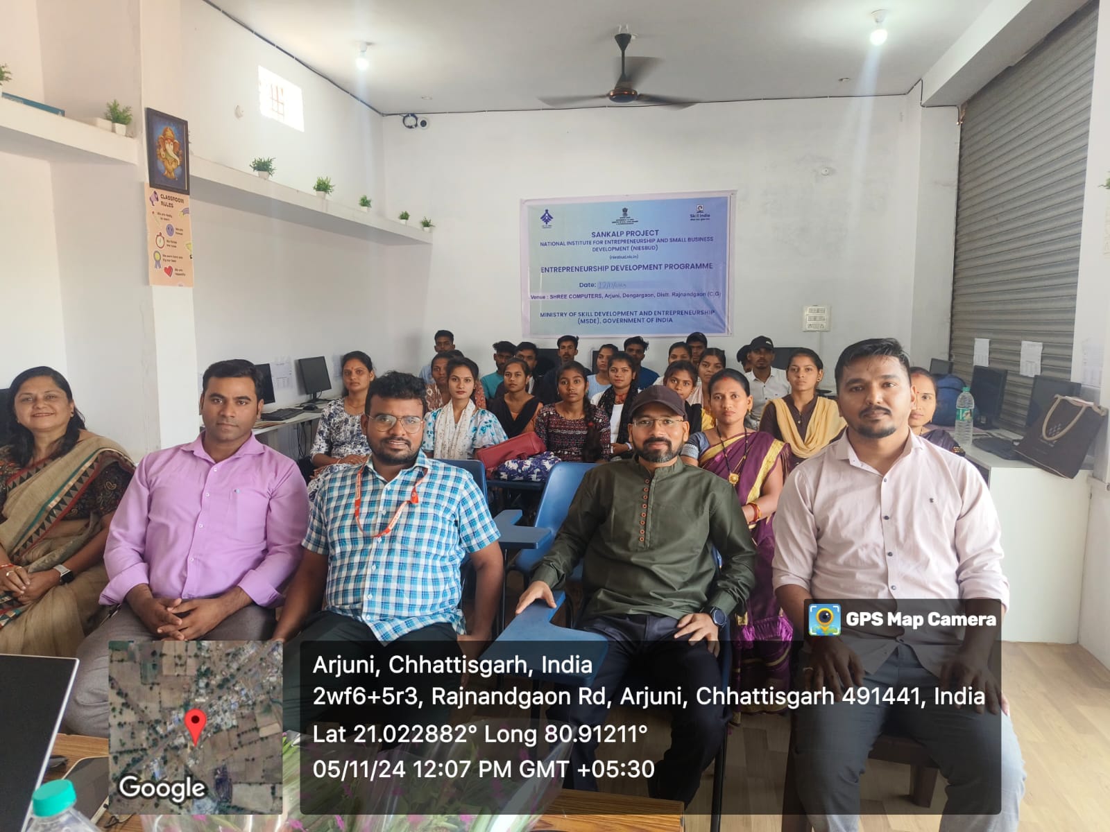 अर्जुनी में दिया जा रहा प्रशिक्षण