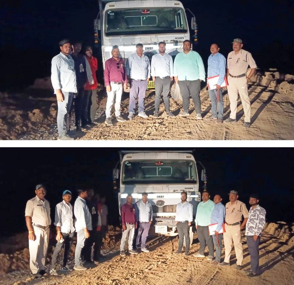 मुंगेली में अवैध खनन पर बड़ा एक्शन: पोकलेन मशीन समेत 3 हाइवा जब्त