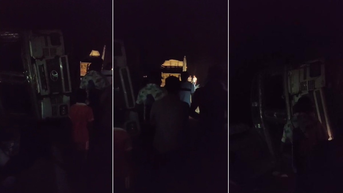 छत्तीसगढ़ : खड़े ट्रक में जा भिड़े दो ट्रक, हादसे में चालक और परिचालक की मौके पर मौत