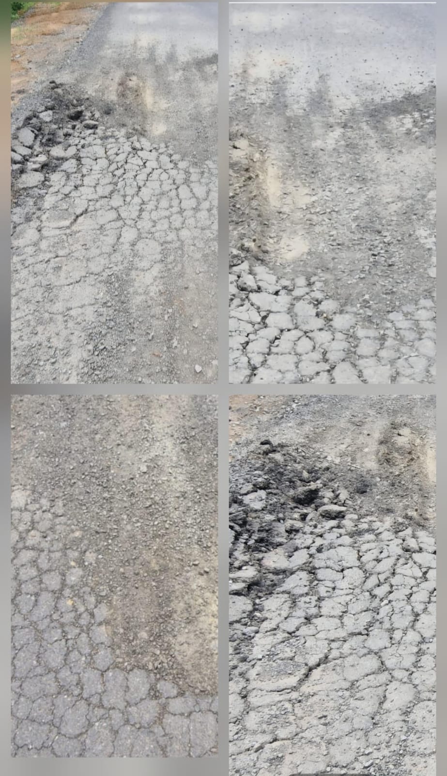 बदहाल जर्जर सड़के भ्रष्टाचार के भेट चढ़े चीख चीख कर कह रही अपनी कहानी