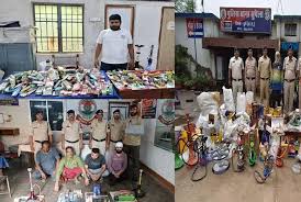 दुर्ग में अवैध हुक्का कारोबार पर पुलिस की कार्रवाई, 7 गिरफ्तार