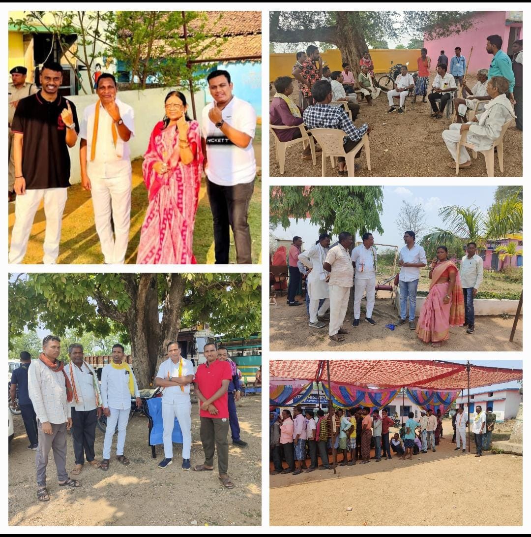 क्षेत्रीय विधायक जनक ध्रुव ने अपने क्षेत्र में पोलिंग बूथ का किया दौरा 