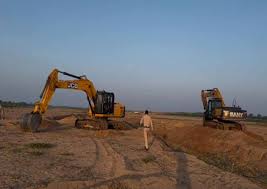  रेत के अवैध उत्खनन एवं परिवहन करते पाए जाने पर 11 वाहनों पर की गई जप्ती की कार्रवाई