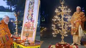 रामलला के विराजमान होने की खुशी में देशभर में दीपोत्सव, पीएम मोदी ने भी अपने घर पर जलाई रामज्योति