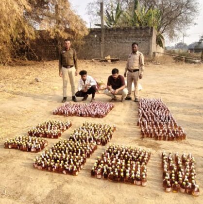 खरोरा थाना पुलिस की बड़ी कार्रवाई,अत्यधिक मात्रा में अवैध शराब के साथ आरोपी गिरफ्तार 