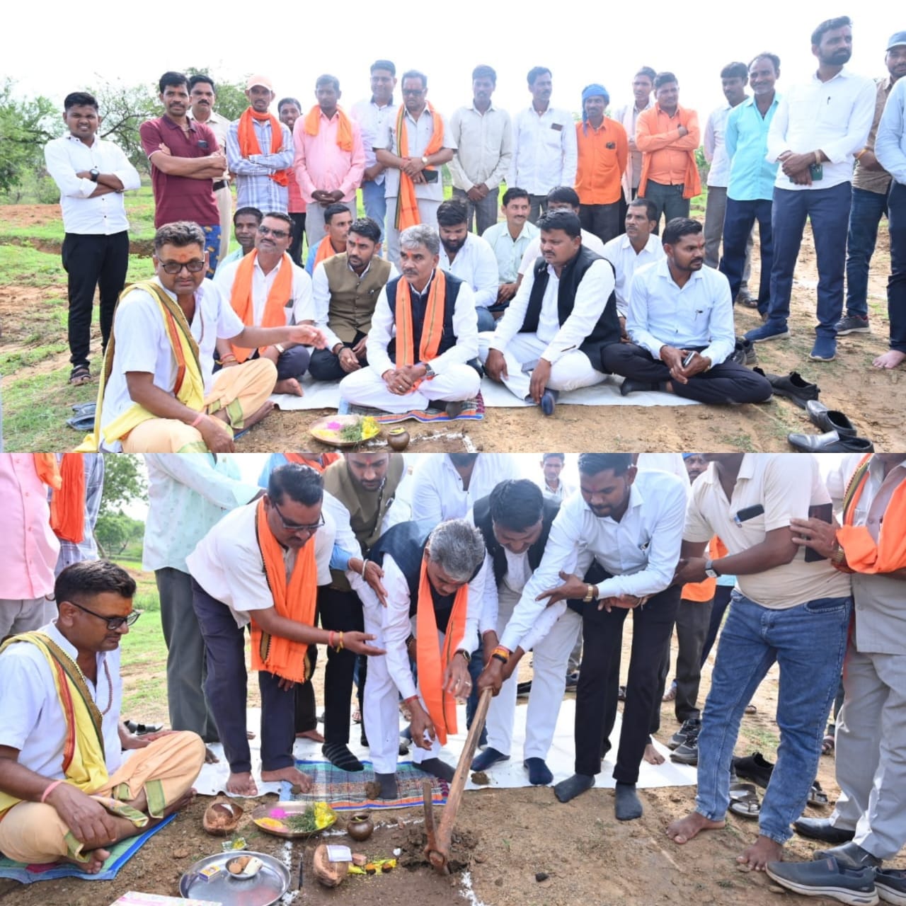 ग्राम बिरनपुर में जल जीवन मिशन अंतर्गत पानी टंकी निर्माण कार्य का भूमि पूजन, विधायक ईश्वर साहू रहे मुख्य अतिथि
