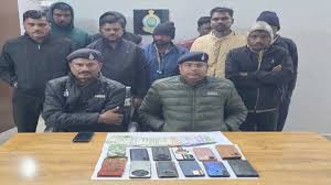 मरवाही पुलिस ने जुआरियों पर की बड़ी कार्रवाई,11 जुआरी गिरफ्तार