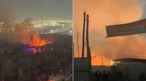 प्रयागराज माघ मेले में दूसरे दिन फिर लगी भीषण आग, सेक्टर 4 के शिविर में टेंट जलकर राख