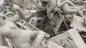 भाजपा ने ममता सरकार को घेरा,बंगाल के नदिया में काली और सरस्वती की 70 अर्द्धनिर्मित मूर्तियां तोड़ी