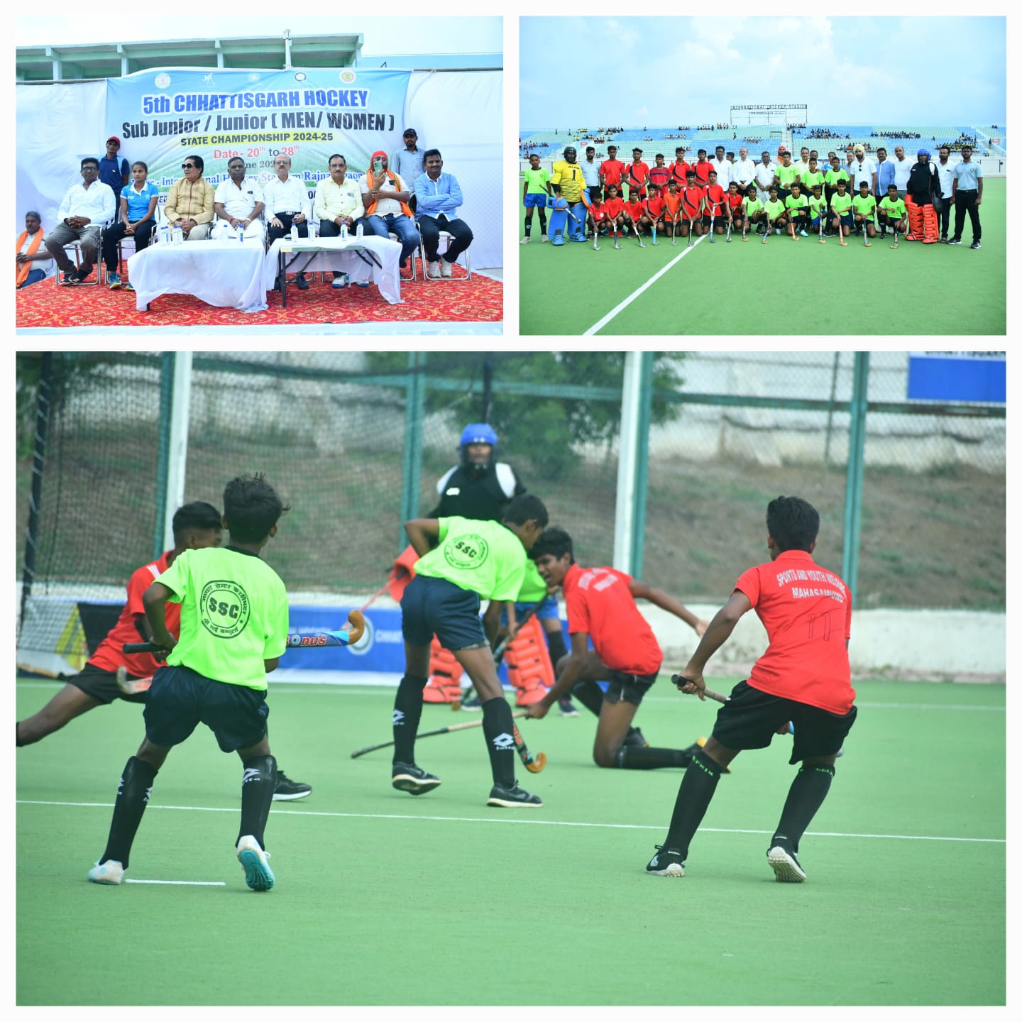 सांई राजनांदगांव की बालिकाओ ने दिखाया दम, कबीरधाम को 12-0 गोल से पराजित किया